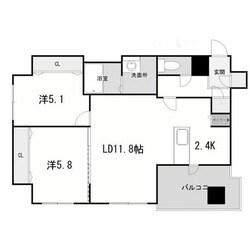 HS COURT 医大前の物件間取画像